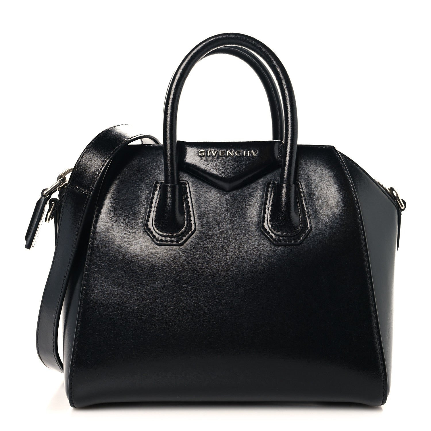 Givenchy Shiny Lord Calfskin Mini Antigona Black