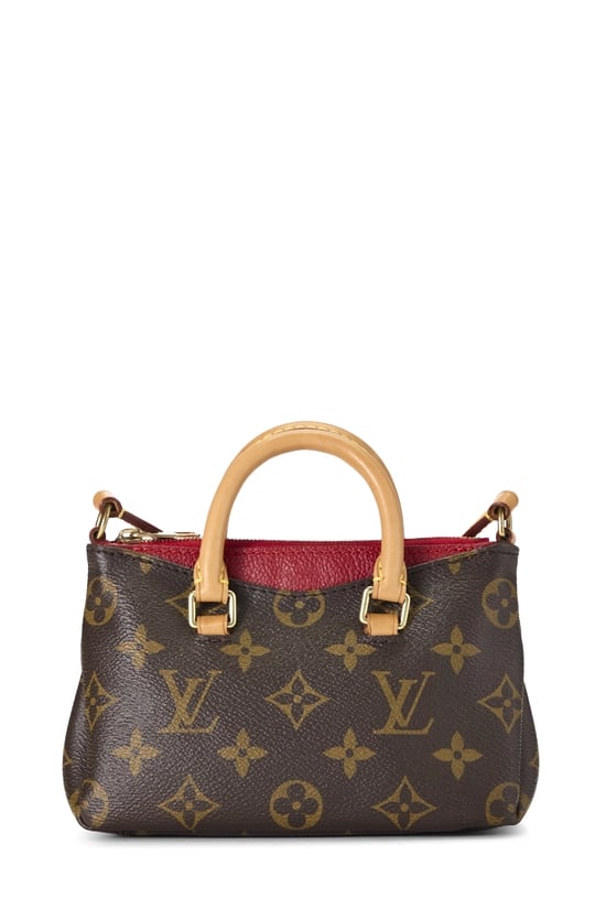 Red Monogram Canvas Pallas Nano