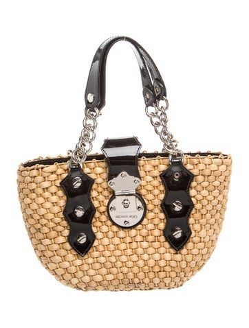 Straw Top Handle Bag