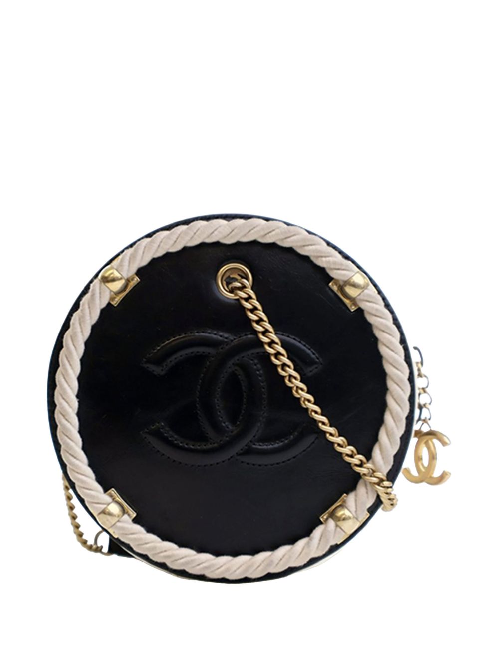 2019 Crumpled Calfskin En Vogue Round Bag satchel