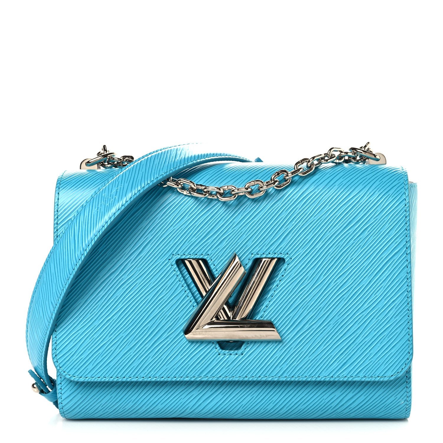 Louis Vuitton Epi Twist Shoulder Bag MM Turquoise