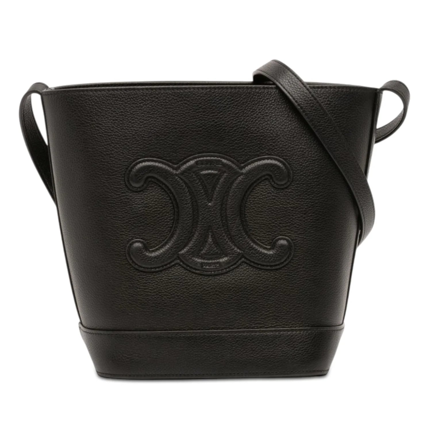 Small Calfskin Cuir Triomphe Bucket Bag