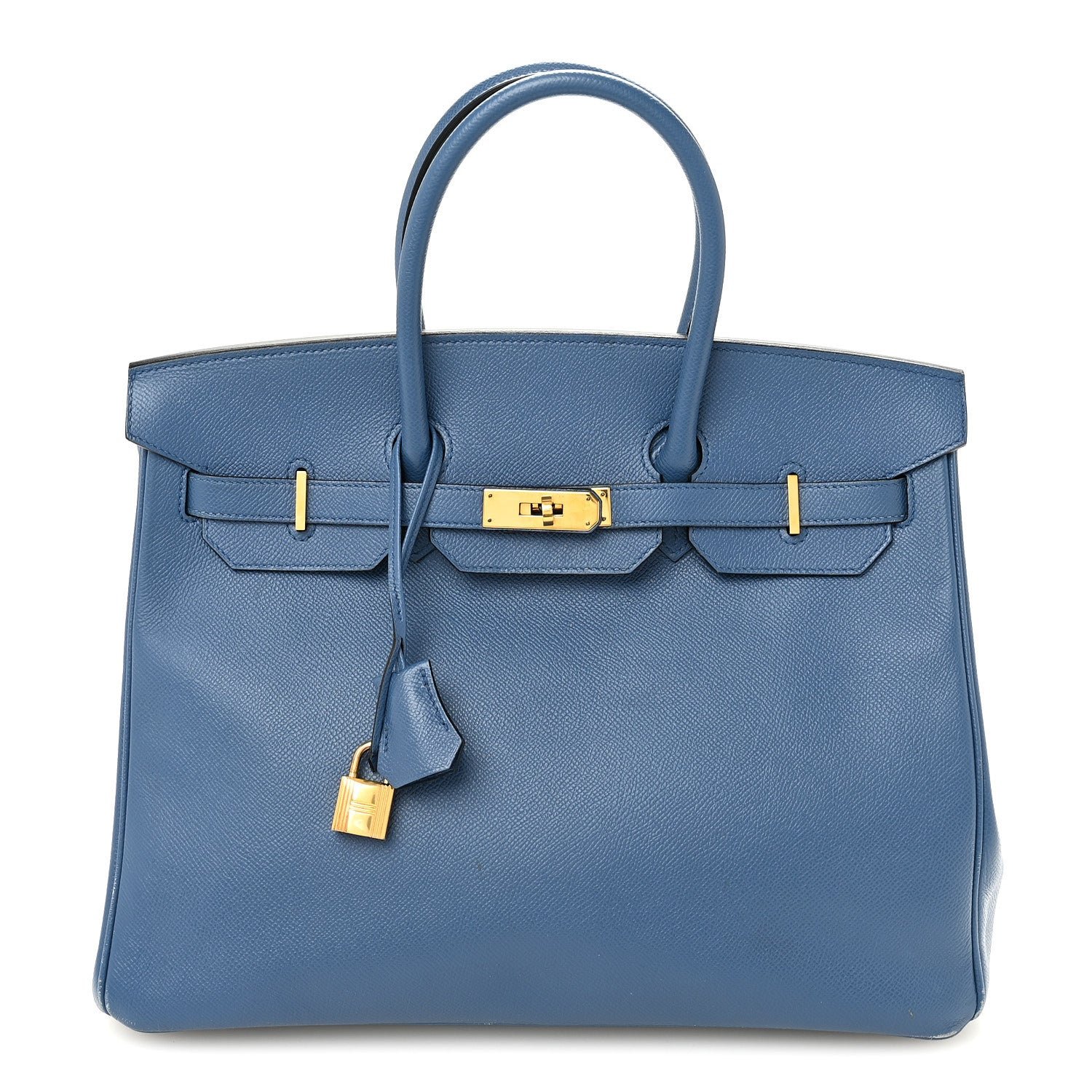 Hermes Epsom Birkin 35 Bleu Agate