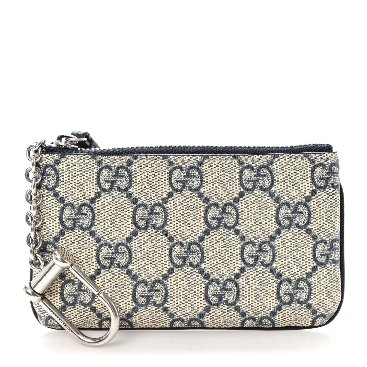 Gucci GG Supreme Monogram Key Case Beige Blue