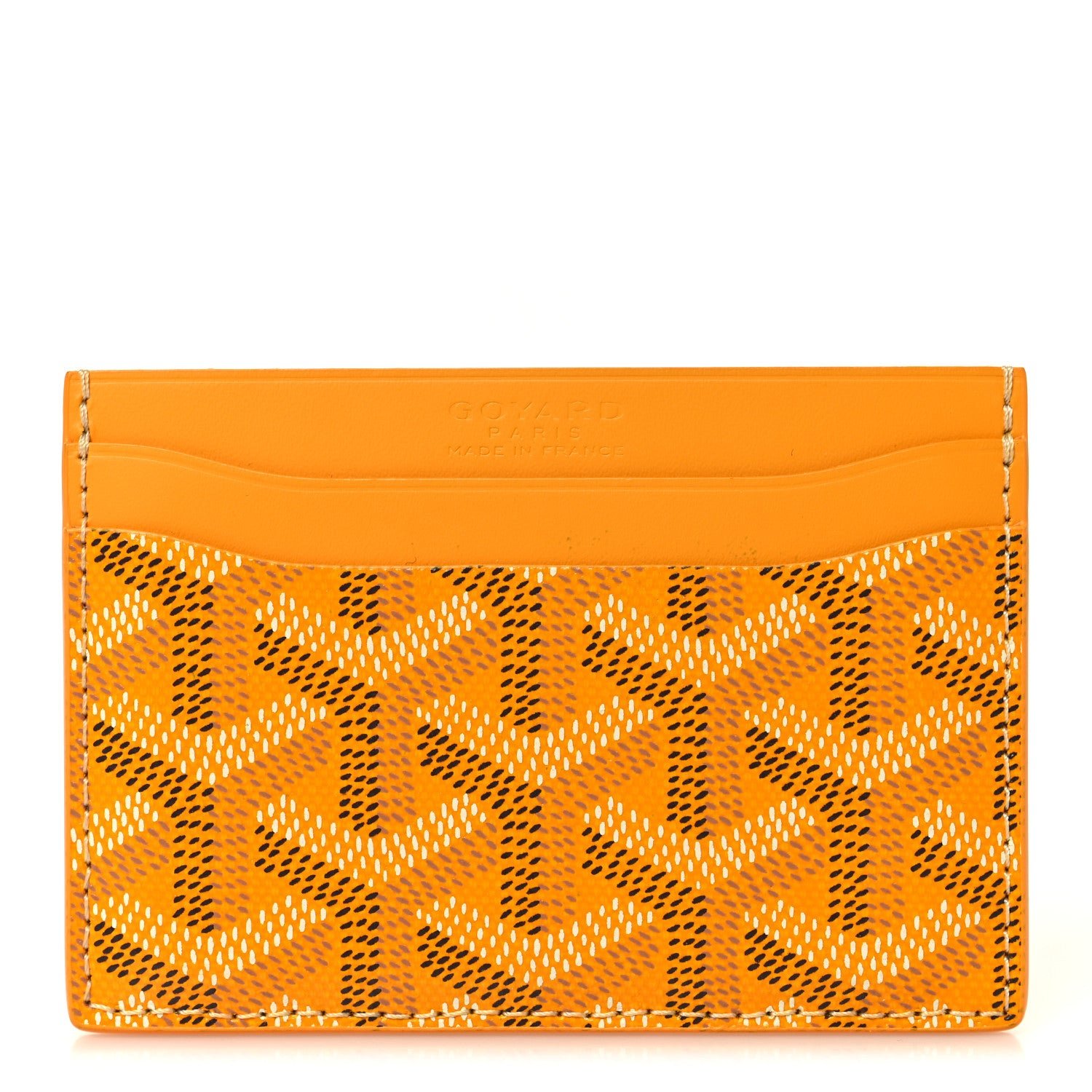 Goyard Goyard Goyardine Saint Sulpice Card Holder Yellow