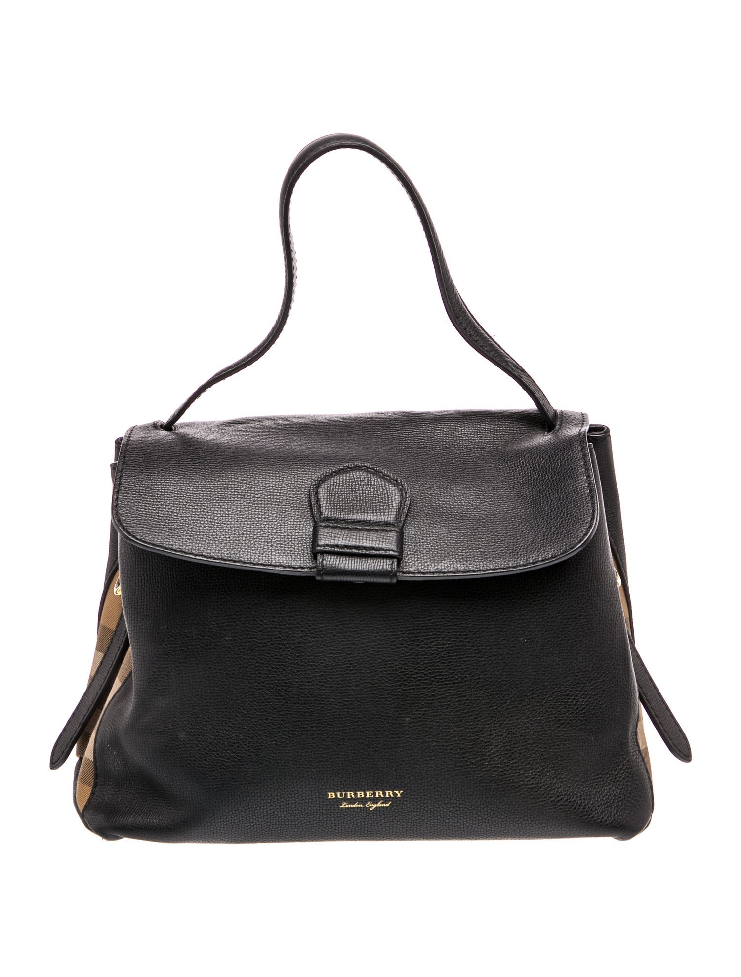 Burberry Leather Top Handle Bag