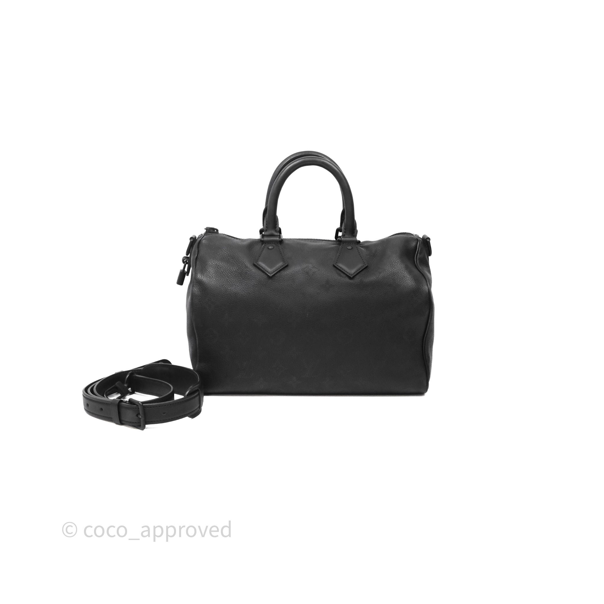 Louis Vuitton Speedy P9 Bandouliere 30 Bag Black