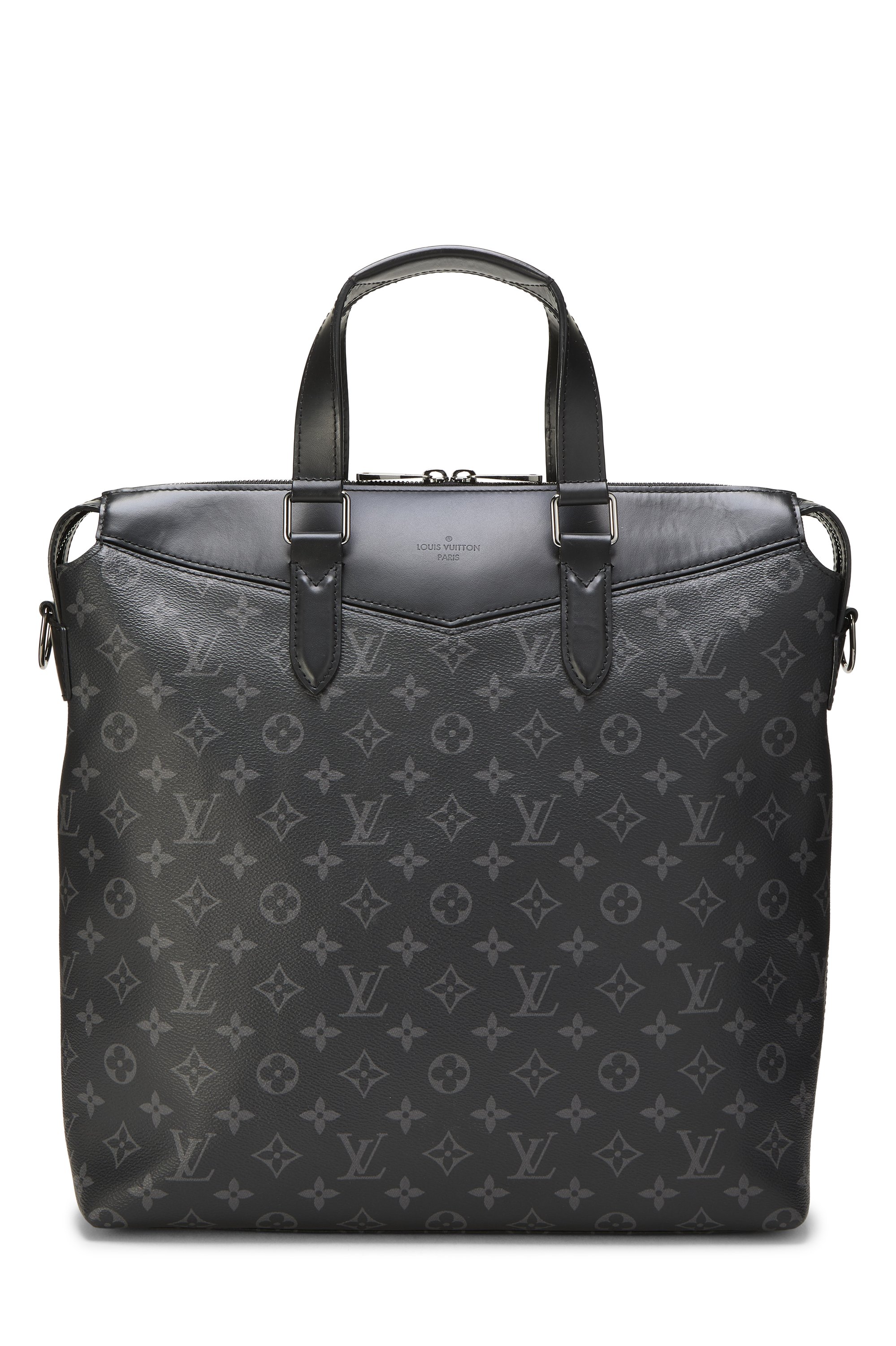 Black Monogram Eclipse Canvas Explorer Tote