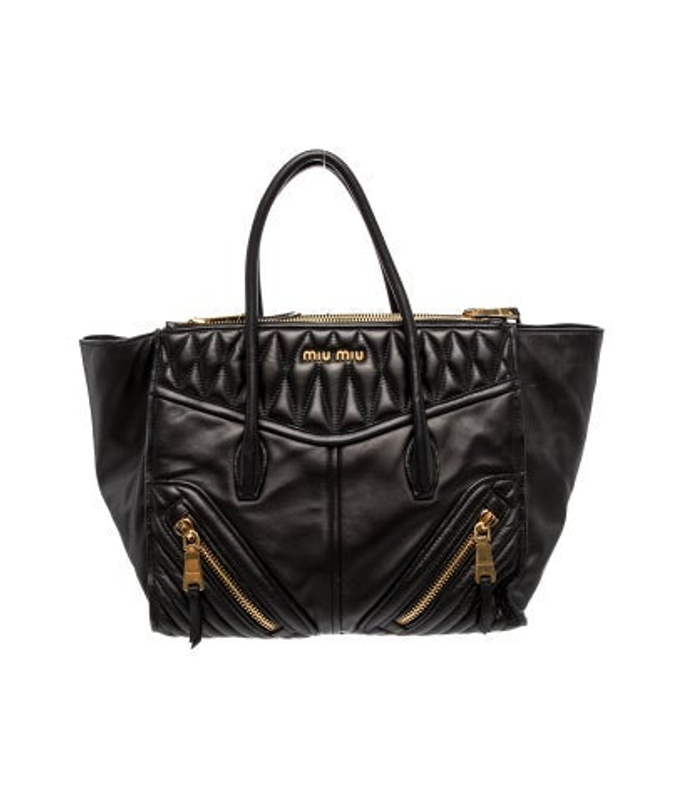 Miu Miu Miu Leather Top Handle Bag
