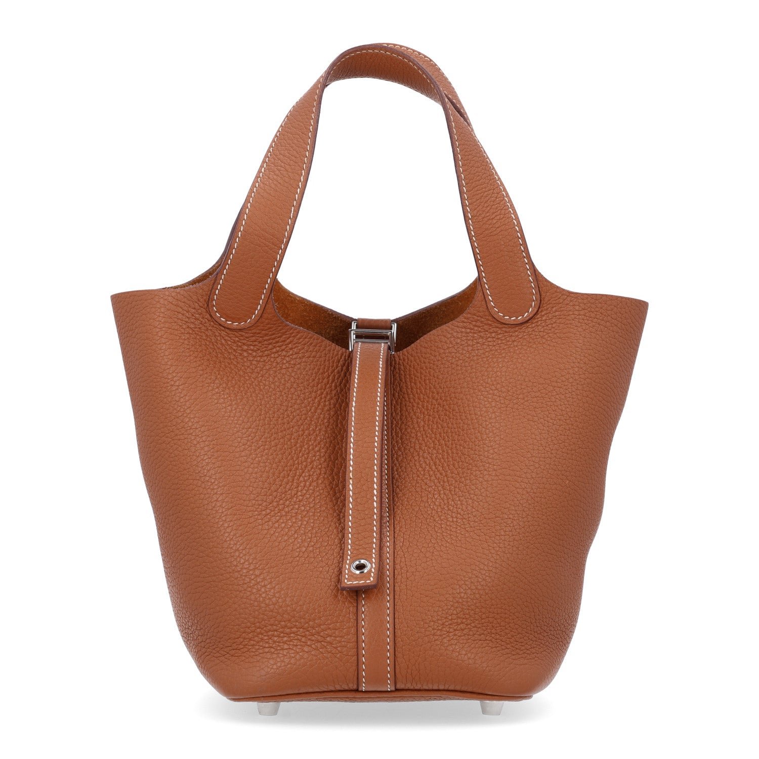 Hermes Taurillon Clemence Picotin Lock 18 PM Gold