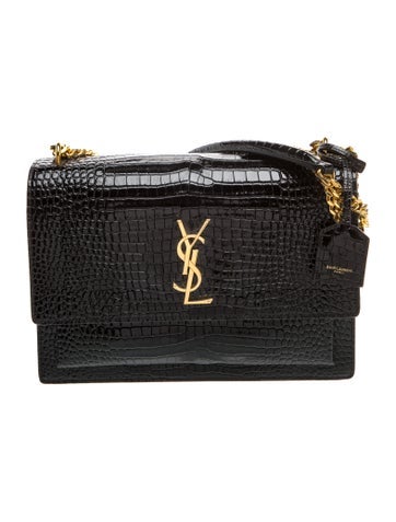 Embossed Leather Shoulder Bag