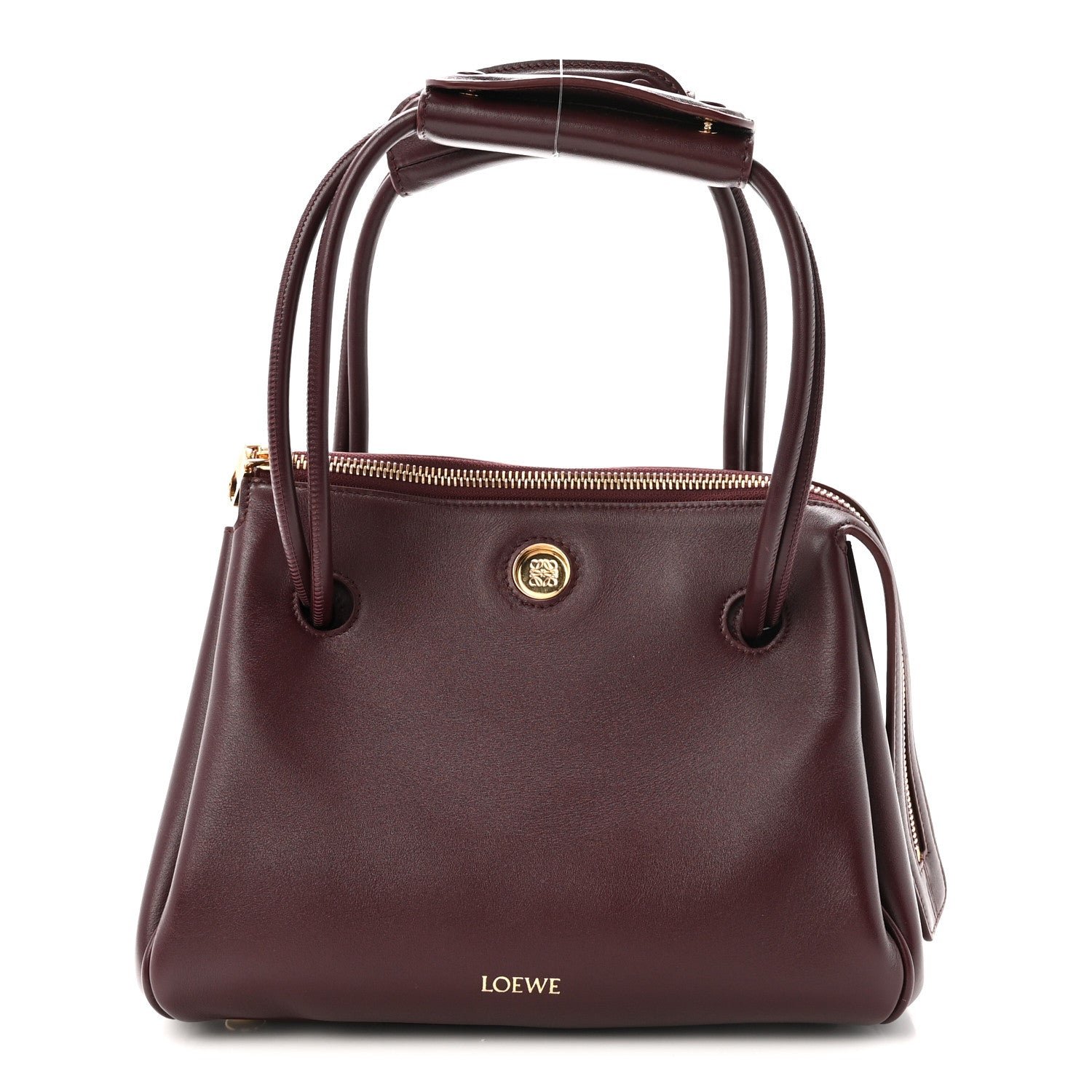 Loewe Supple Calfskin Small Madrid Bag Dark Burgundy