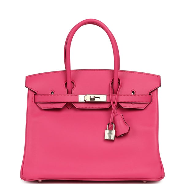 Hermes Birkin 30 Rose Shocking Swift Palladium Hardware