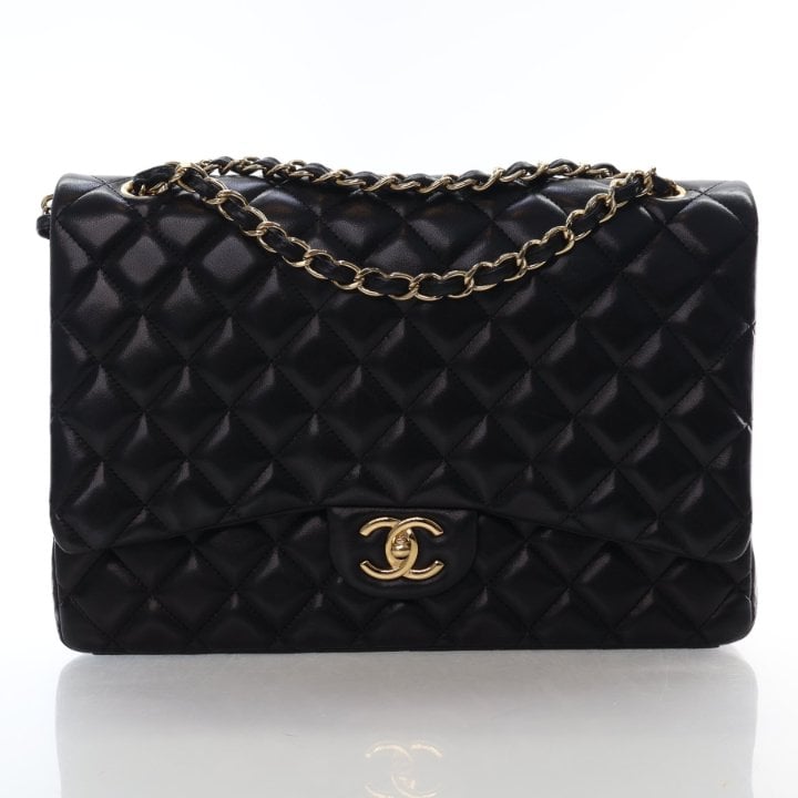 Chanel Maxi Lambskin Classic Double Flap Bag