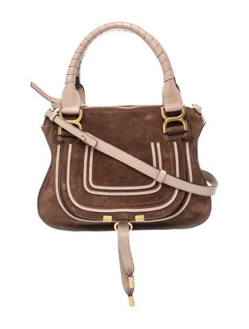 Suede Top Handle Bag
