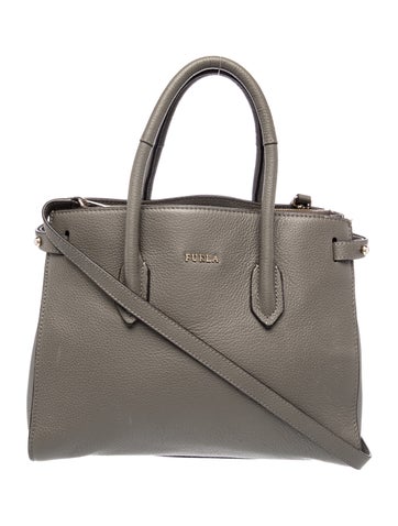 Leather Top Handle Bag