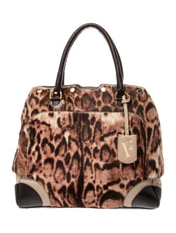 Furla Ponyhair Top Handle Bag