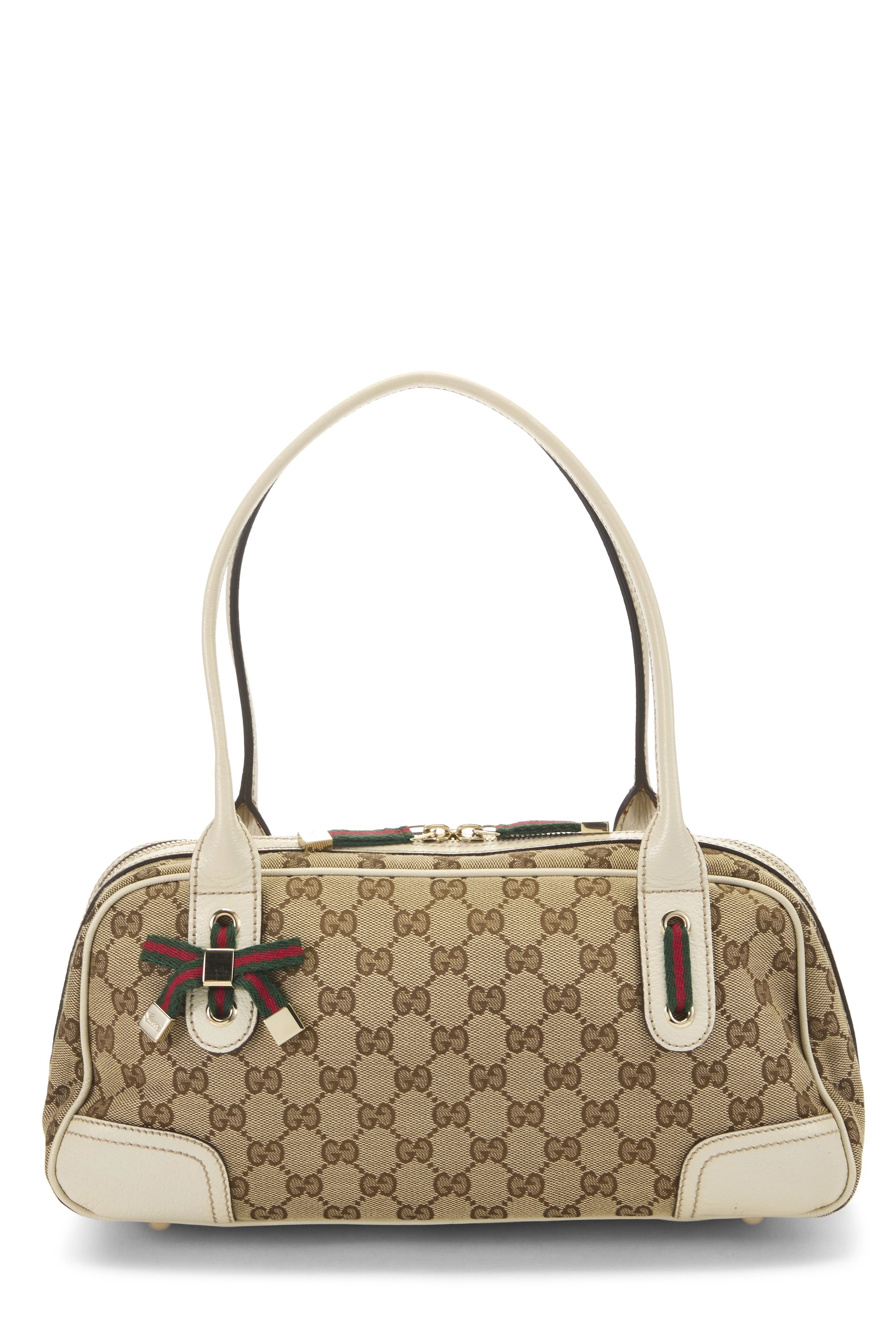 White Original GG Canvas Princy Handbag