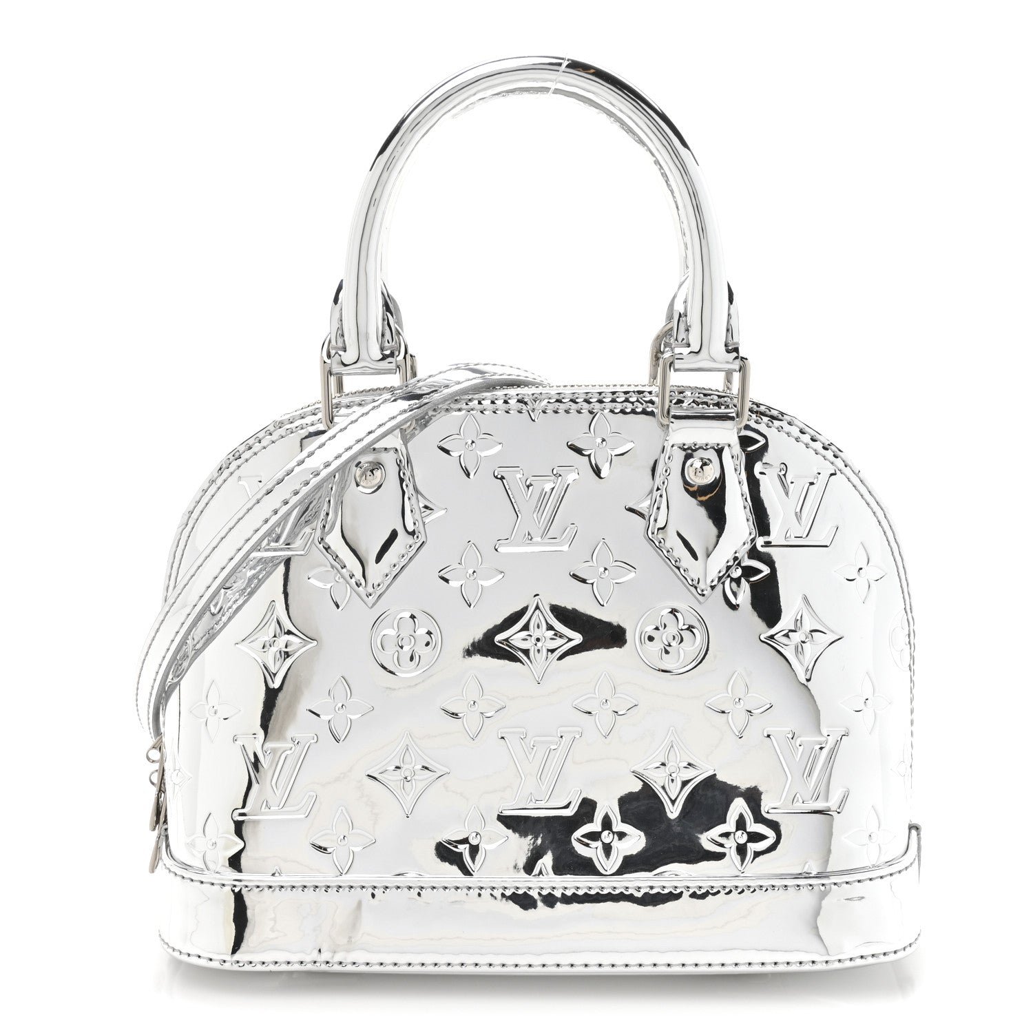 Louis Vuitton Monogram Miroir Alma BB Silver