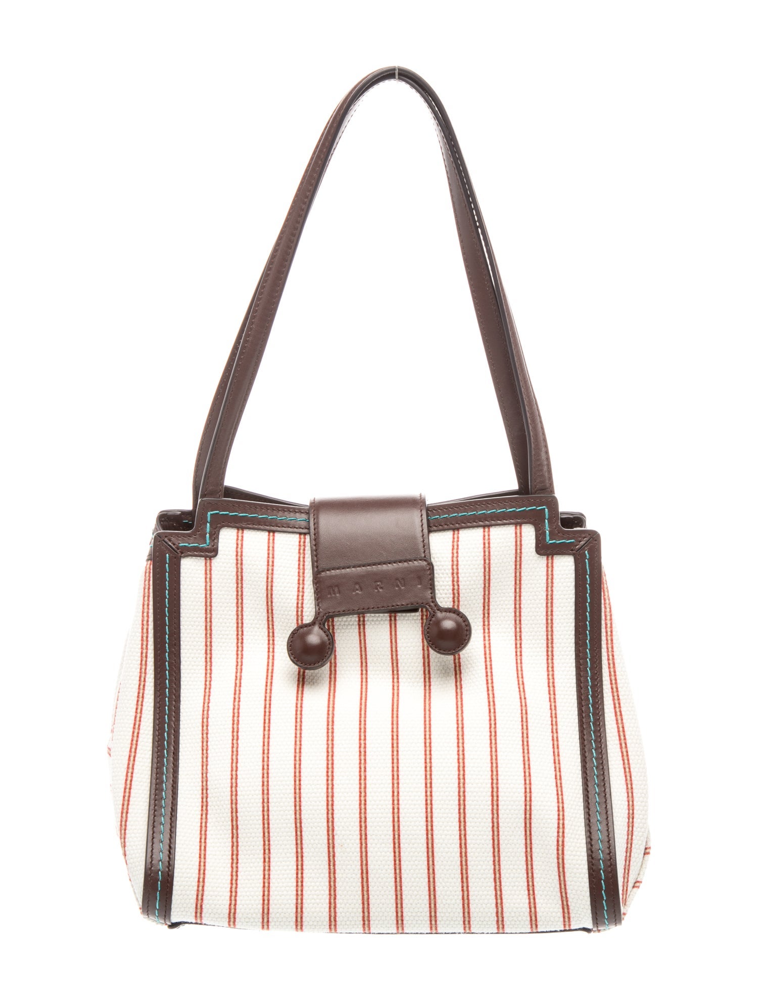 Marni Canvas Top Handle Bag