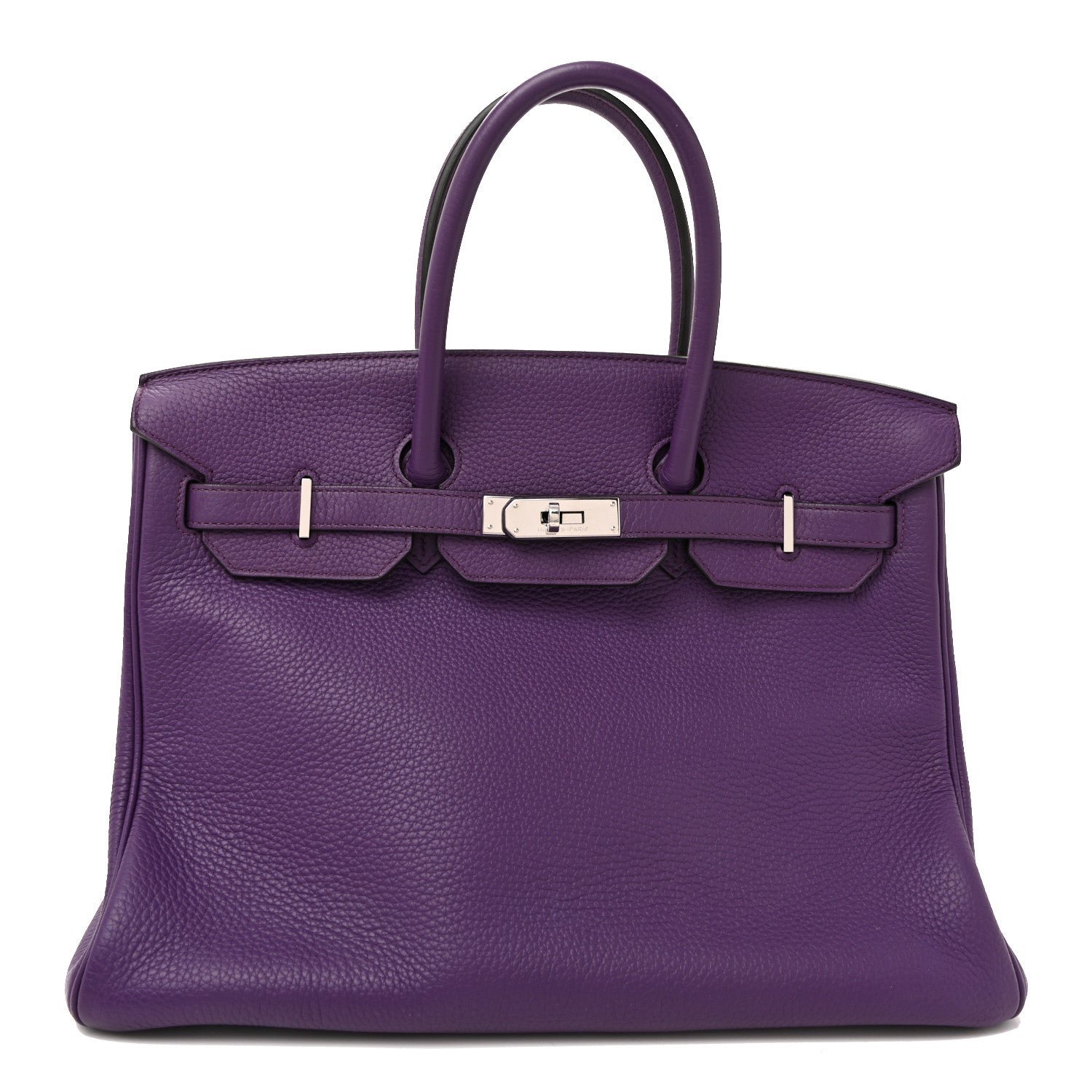 Hermes Hermes Taurillon Clemence Birkin 35 Ultraviolet
