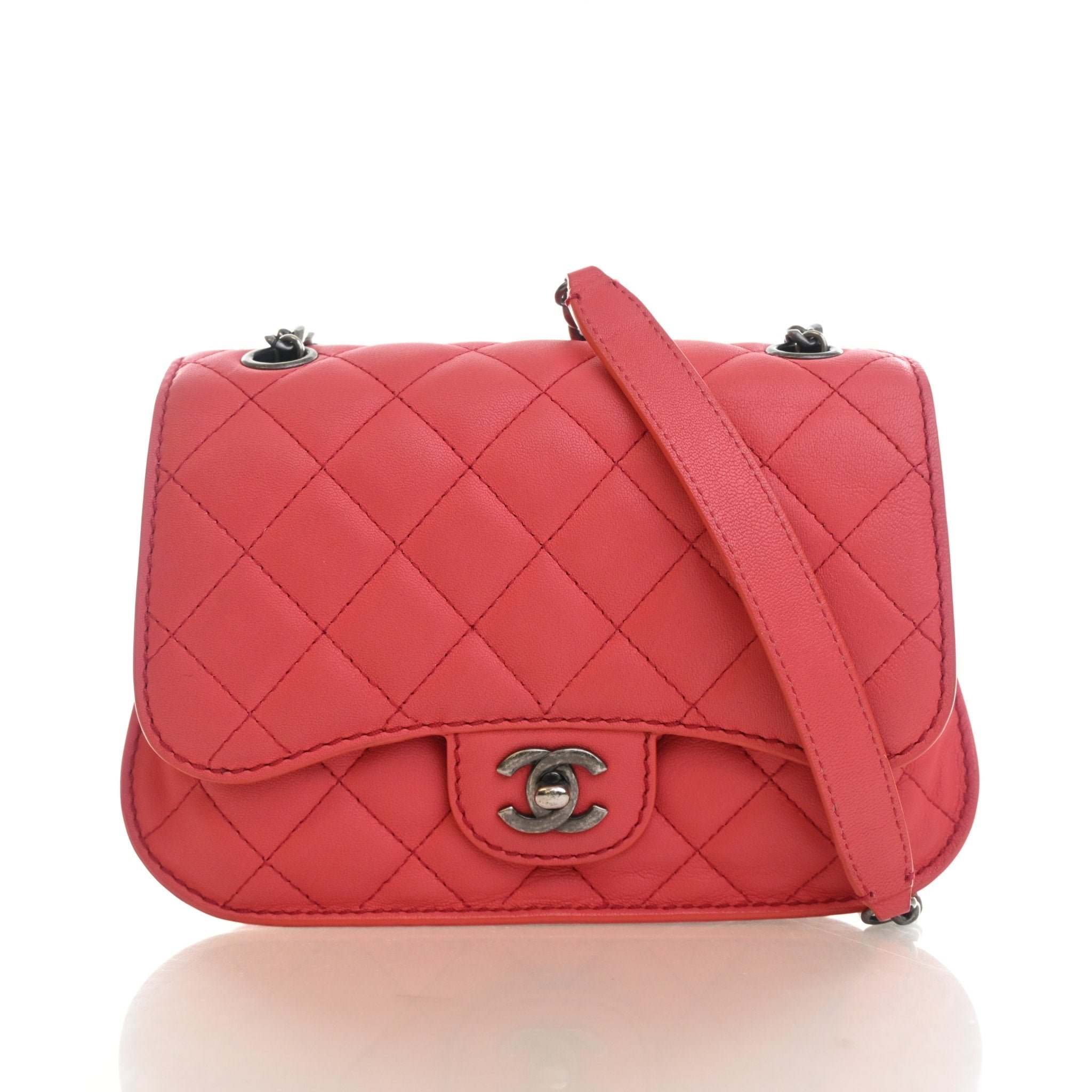 Chanel Small Calfskin Chain Flap Bag