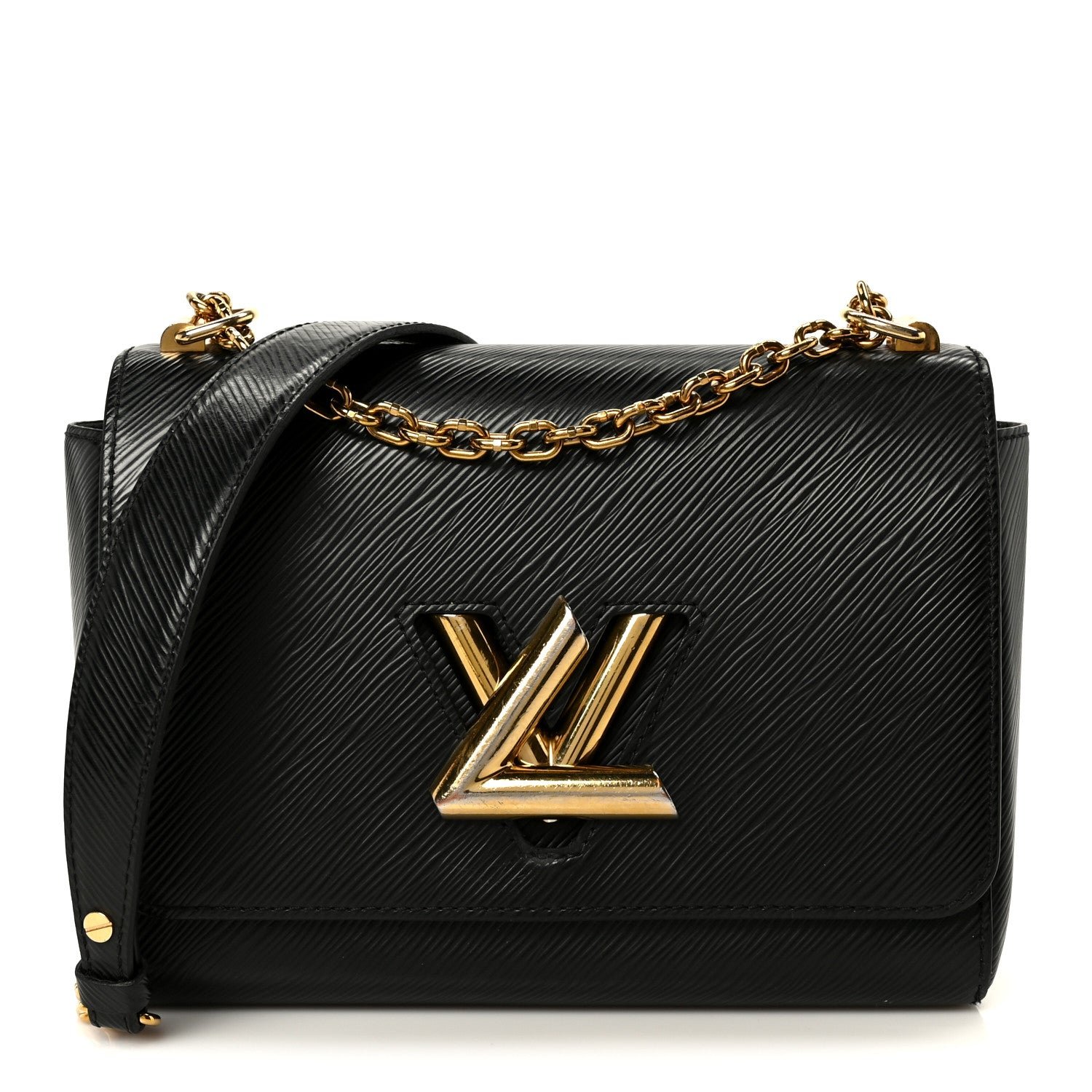 Louis Vuitton Epi Twist Shoulder Bag MM Black
