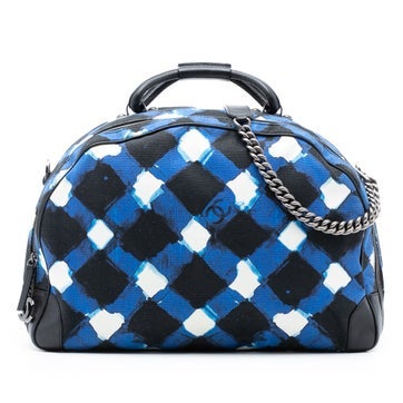 Chanel Printed Canvas and Caviar Airlines Round Trip Travel Bag