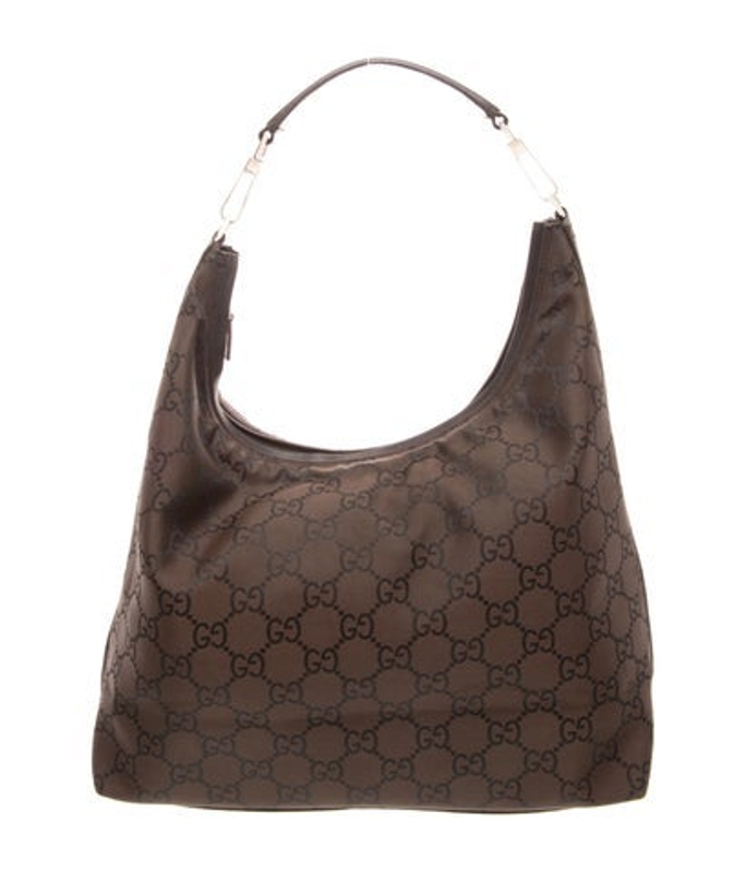 Gucci Gg Nylon Shoulder Bag Vintage