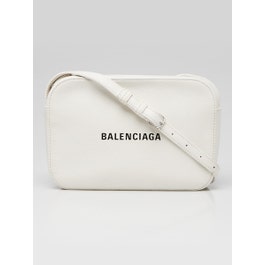 Balenciaga Balenciaga White Calfskin Leather Everyday Camera S Bag