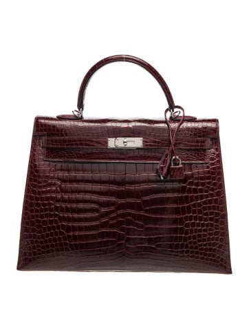 Shiny Crocodile Kelly II Sellier 35