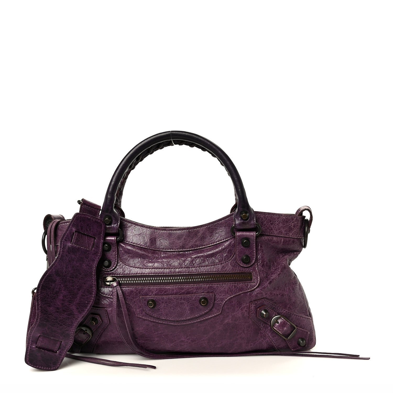 Balenciaga Agneau Classic Hardware First Raisin