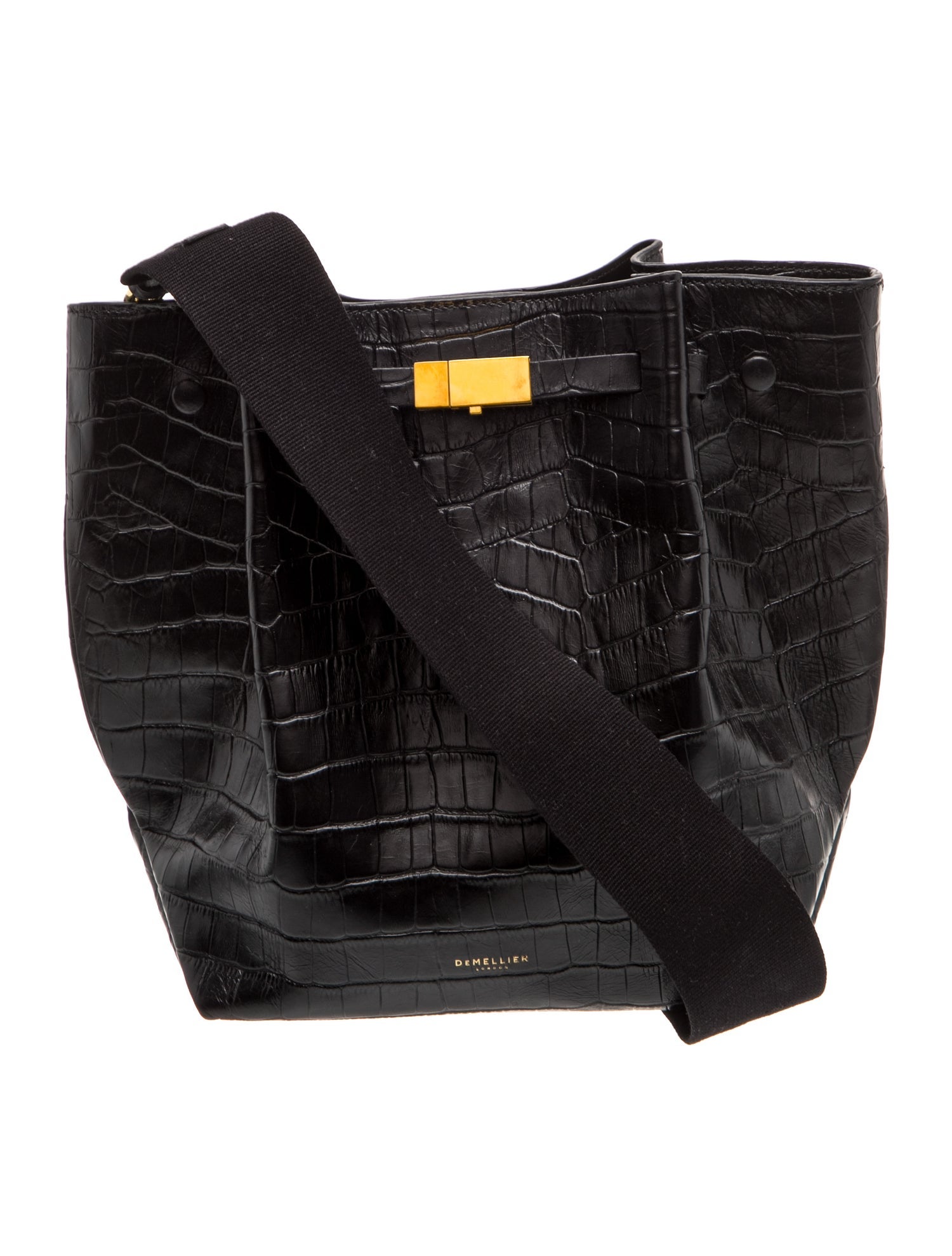 Embossed Leather Shoulder Bag