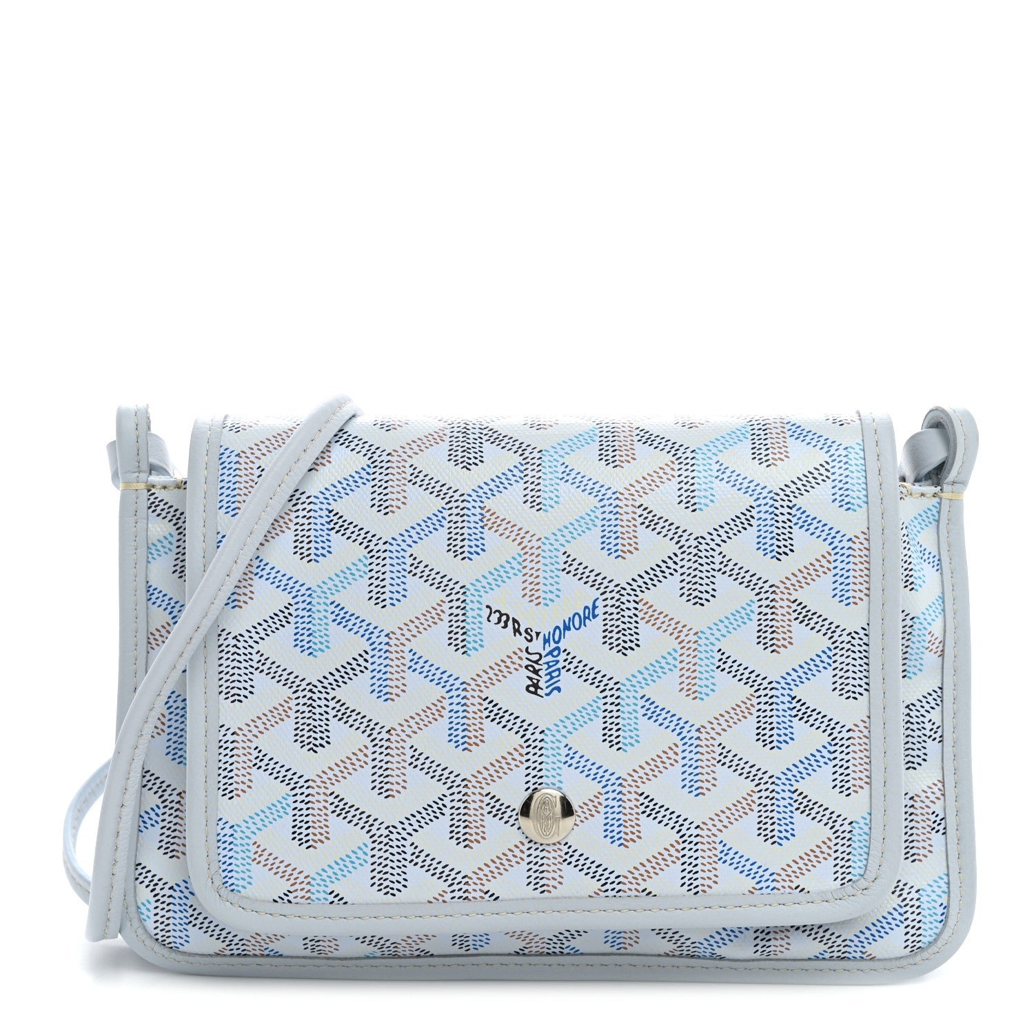 Goyard Goyardine Plumet Wallet Clutch Polar Blue