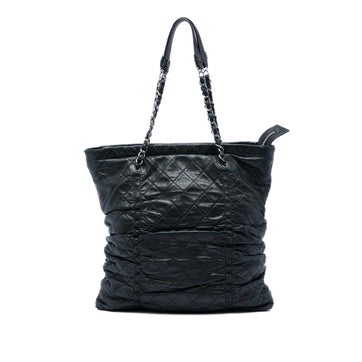 Quilted Lambskin North South Sharpei Shopping Tote