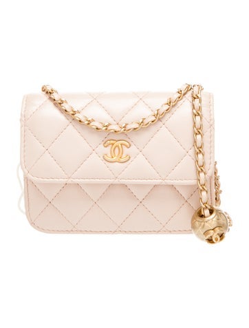 Mini Pearl Crush Clutch w/ Chain