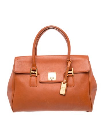 Leather Top Handle Bag Vintage