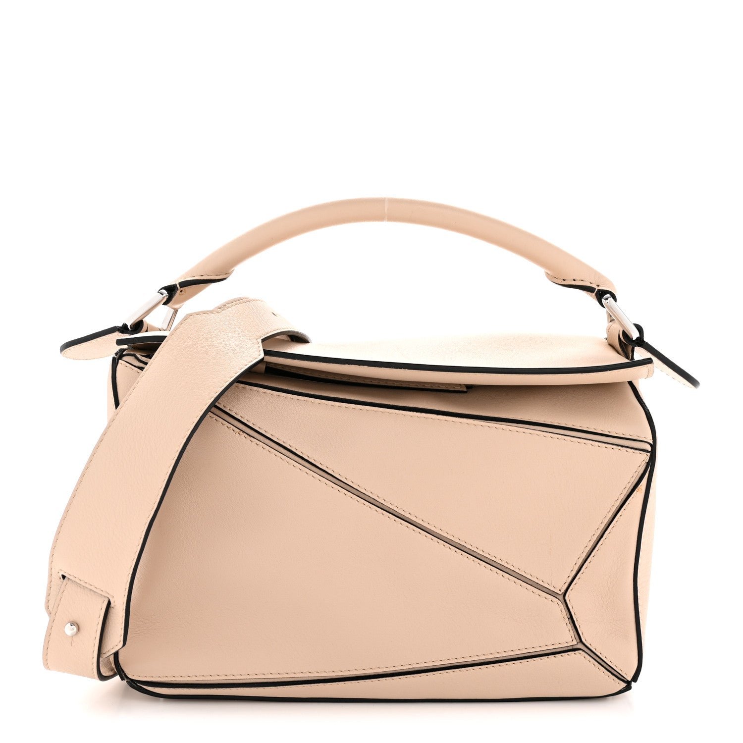 Loewe Loewe Calfskin Small Puzzle Bag Ash