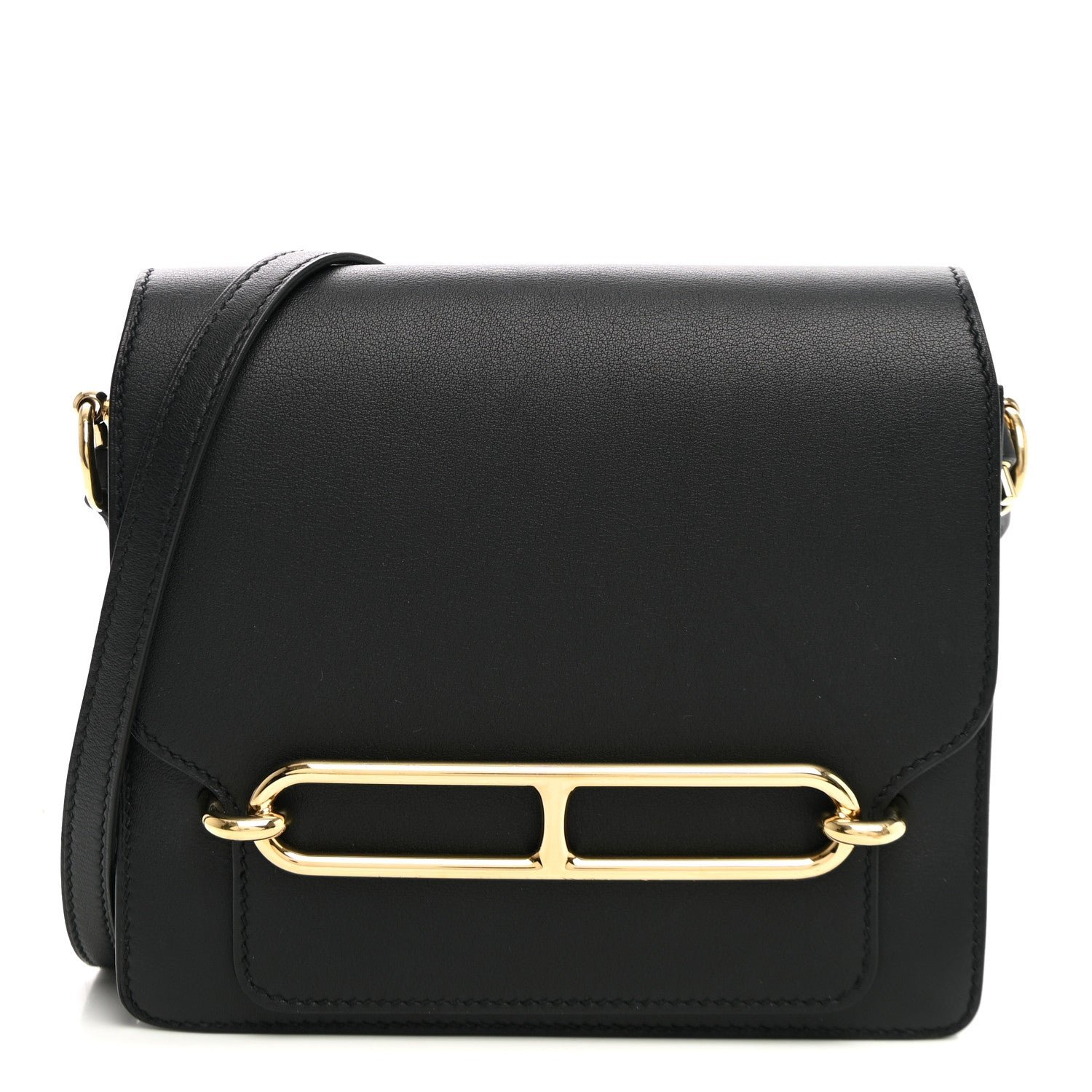 Hermes Hermes Swift Mini Sac Roulis Black
