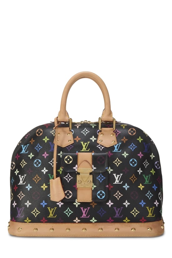 Takashi Murakami x Louis Vuitton Black Monogram Multicolore Alma GM