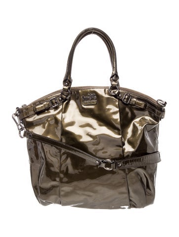 Patent Leather Top Handle Bag