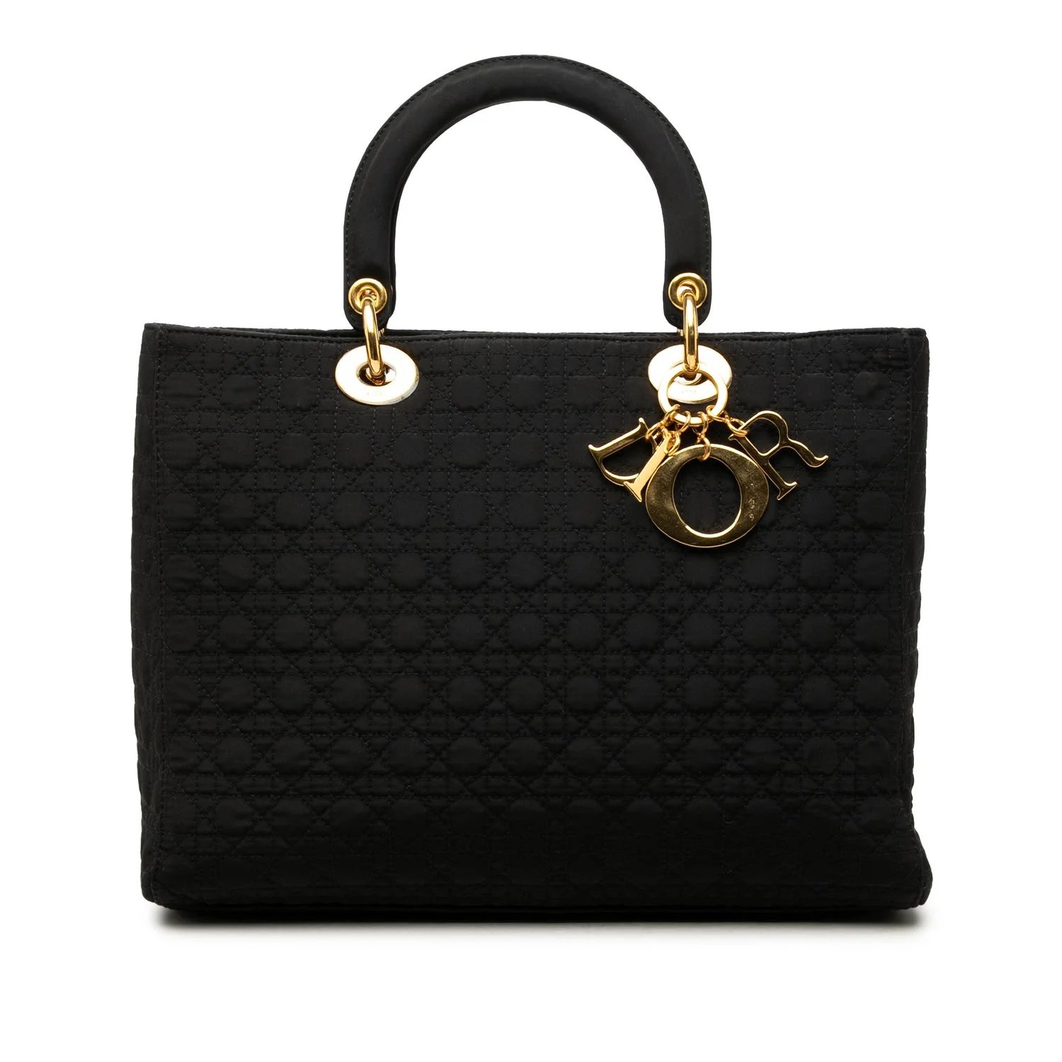 Large Nylon Microcannage Lady Dior