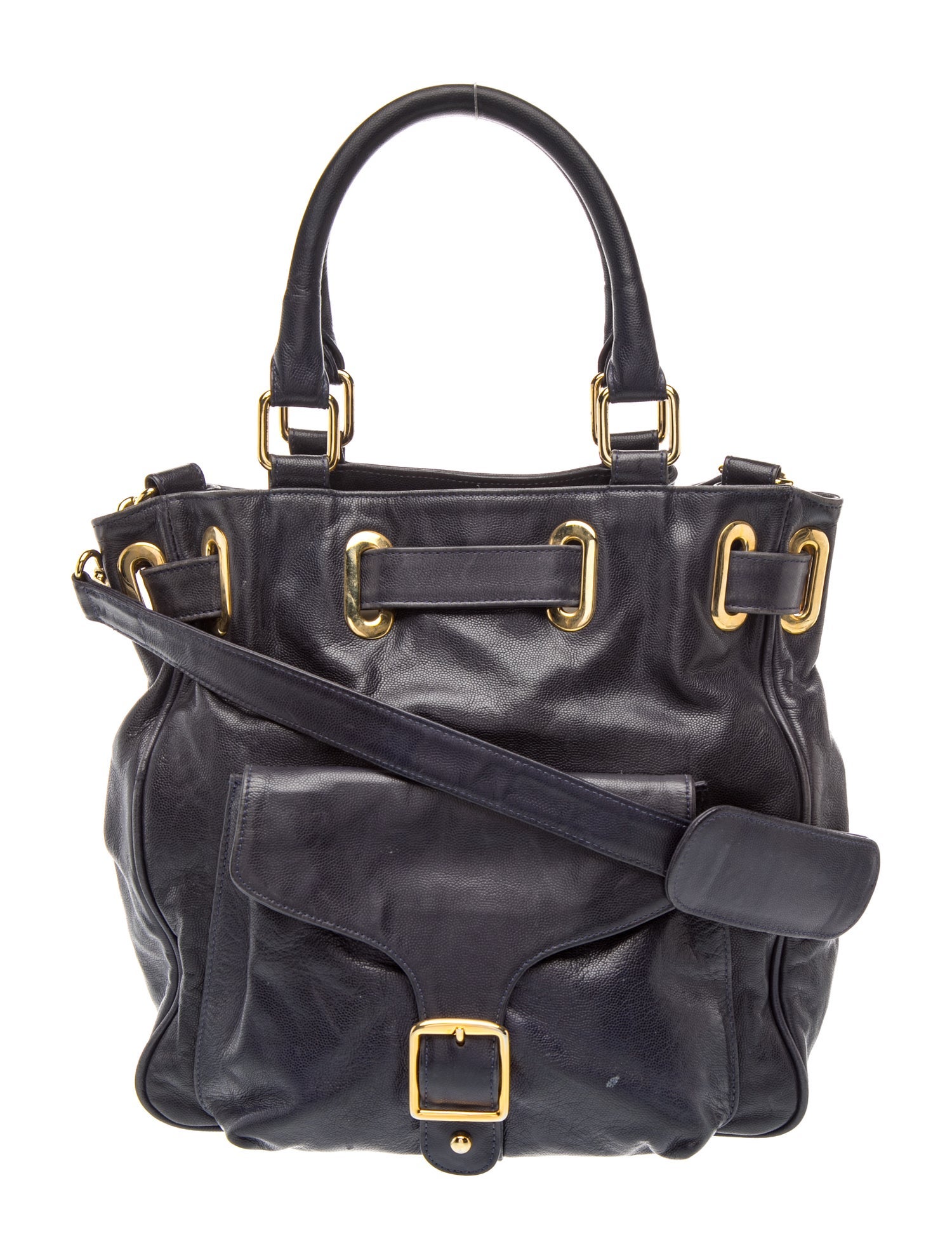 Leather Top Handle Bag