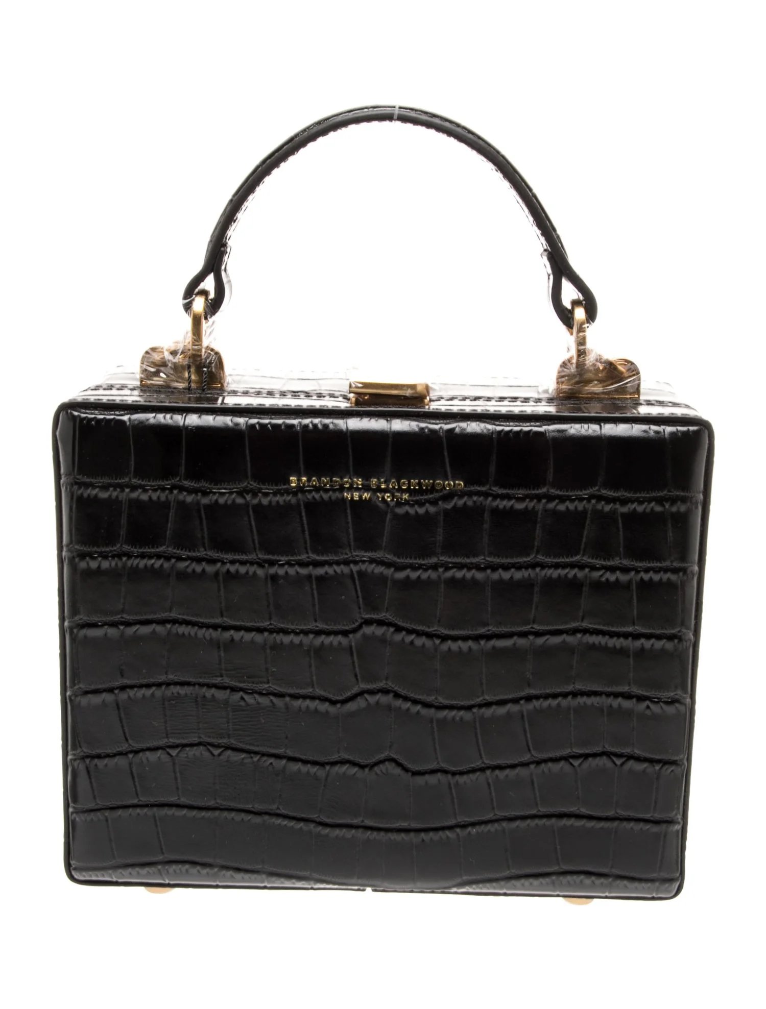 Brandon Blackwood Crocodile Top Handle Bag w/ Tags