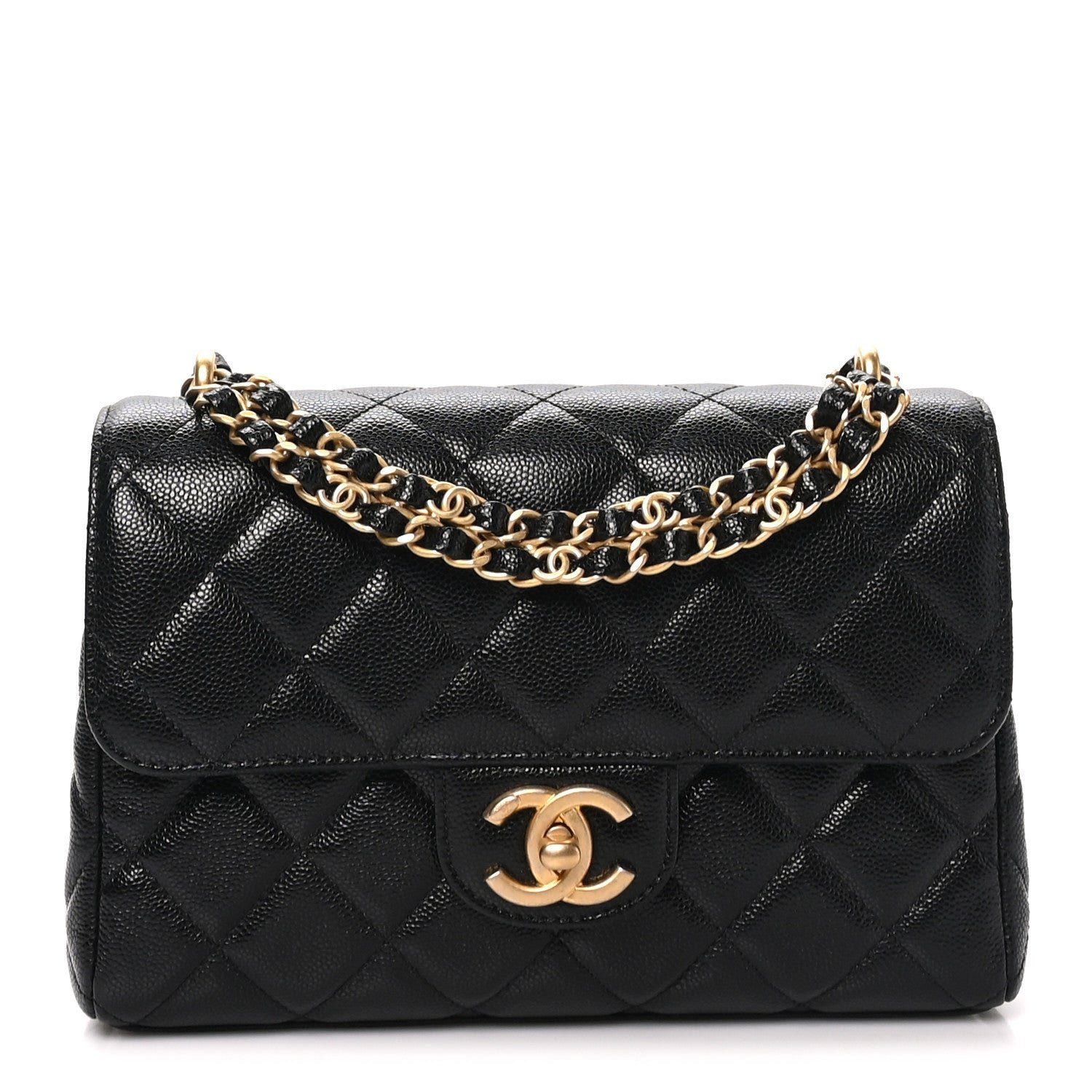Chanel Caviar Quilted Small Coco First Flap Black