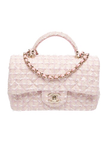 Classic Tweed Rectangular Mini Top Handle Flap Bag