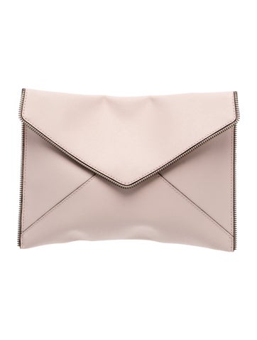 Saffiano Leather Clutch
