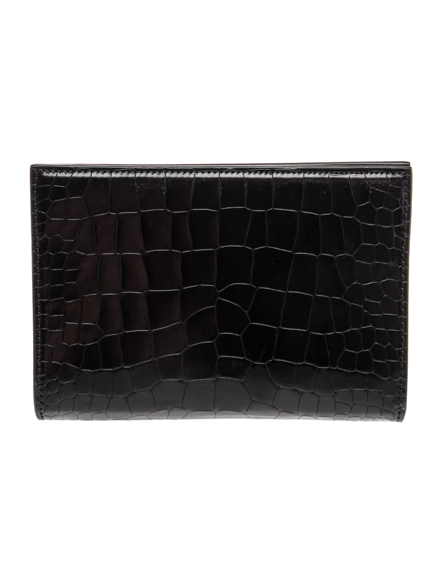 Embossed Leather Clutch