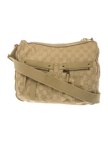 GG Canvas Messenger Bag Large