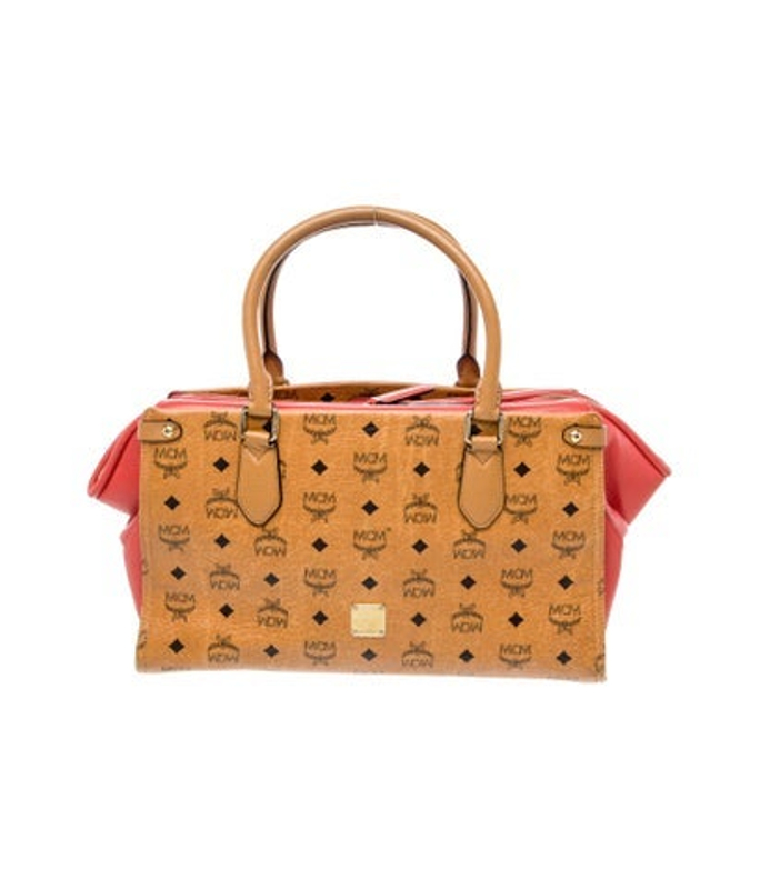 MCM Leather Top Handle Bag